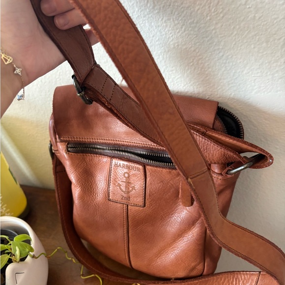 Genuine leather brown satchel crossbody - Picture 11 of 11